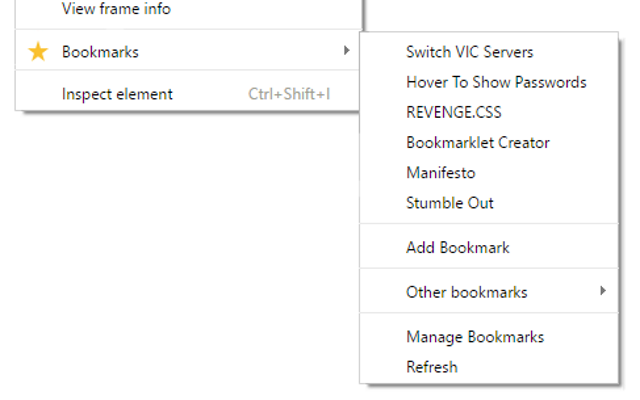 Context Menu Bookmarks Preview image 4