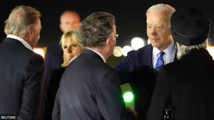 US President Joe Biden and First Lady Jill Biden travelled to Stansted airport in London