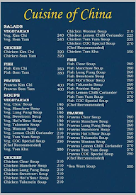 Cuisine of China menu 3