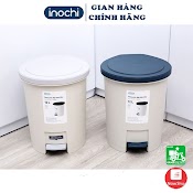 Thùng Rác Đạp Chân Nắp Tròn Inochi Cao Cấp, Thùng Đựng Rác Văn Phòng, Gia Đình Nắp Tròn 6L 12L