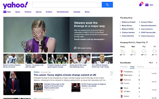 Yahoo Homepage