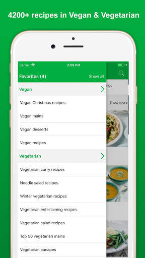 Screenshot Vegan & Vegetarian Recipes - H