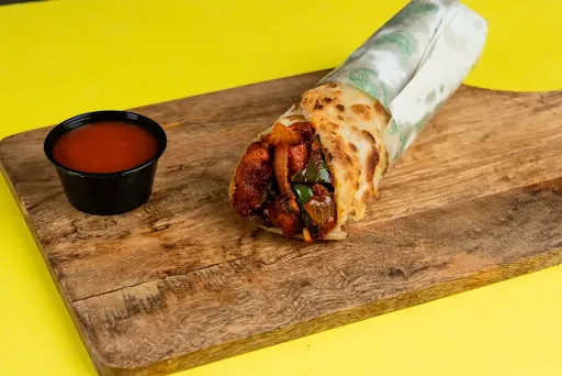 Chilli Paneer Stuffed Roll