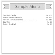 Babu Sev Usal menu 1