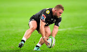 Akker van der Merwe of the Cell C Sharks gathers the ball during a Super Rugby game against the Lions at Kings Park, Durban on June 30 2018. 
