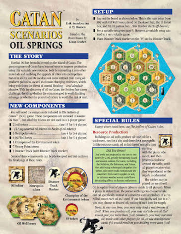 The Settlers of Catan Scenarios: Oil Springs (4th Edition, English)