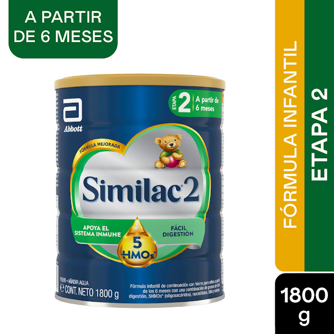 Fórmula Infantil Similac 2 +6 Meses 5HMO Lata x 1800 gr  