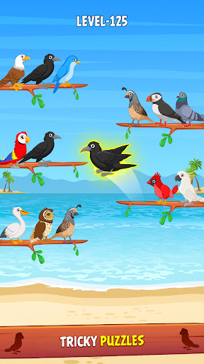 Screenshot Bird Color Sort Puzzle