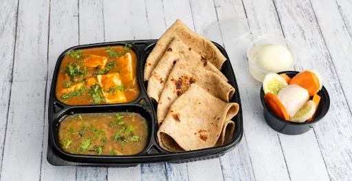 Paneer Sabji +Dal + 4 Phulka +Sweet Combo