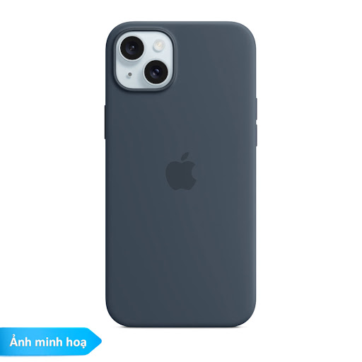 Ốp lưng Silicone Apple MagSafe iPhone 15 Plus - Storm Blue (MT123FE/A)