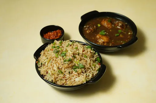 Veg Manchurian Fried Rice