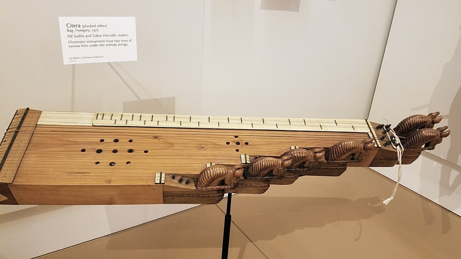 Music Instrument Museum (MIM) Geographic galleries, Citera (plucked zither) from Hungary