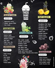 The Thickshake Factory menu 1