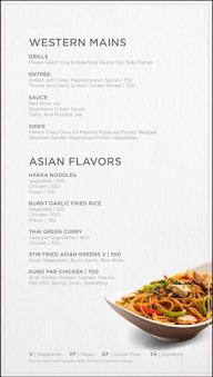 Paasha Lounge menu 2