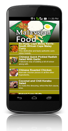 Malaysian Food