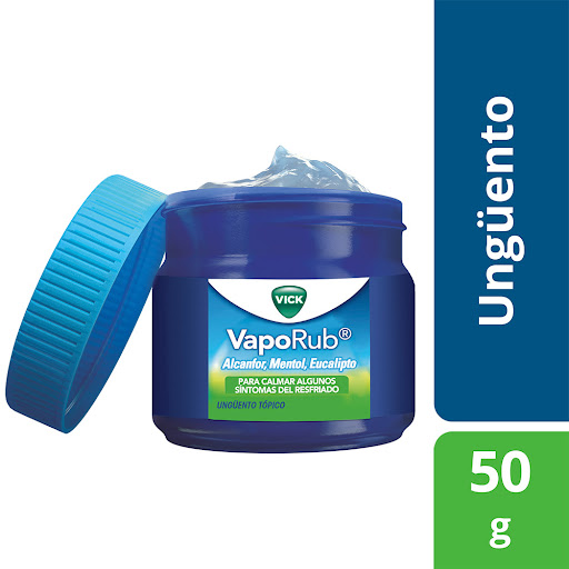 Vick Vaporub Alcanfor + Eucalipto Ungüento Frasco x 50 gr