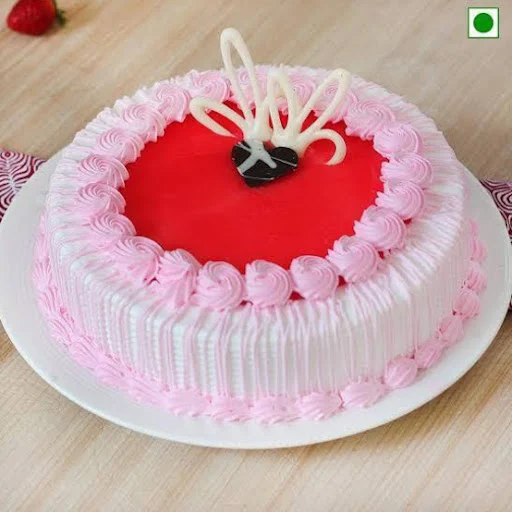 Strawberry Cake [Eggless]