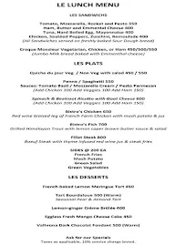 Le Bistro Du Parc menu 4