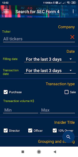 Screenshot Stock Insider
