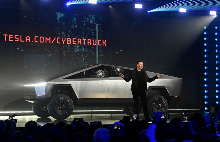 Tesla CEO Elon Musk has hinted in a tweet that the company's latest Cybertruck will a get a more powerful model that will include the ability to move sideways. Picture: SUPPLIED