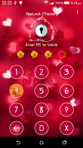 App Lock : Theme Rose