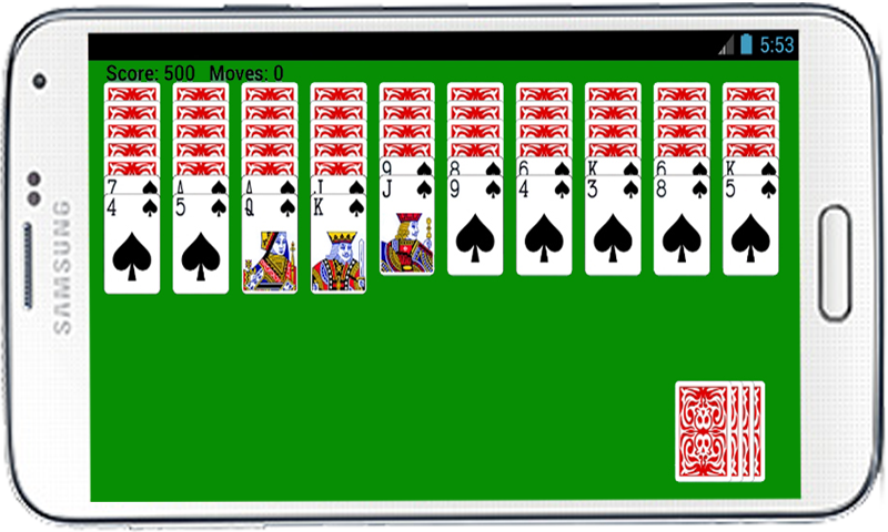 Spider Solitaire Free Game Screen 2