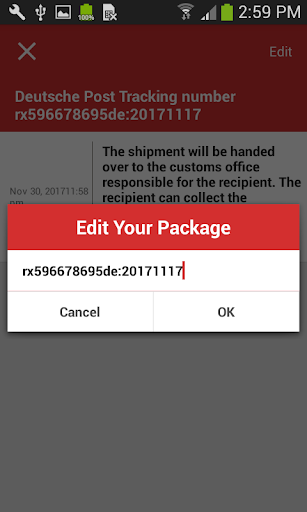 Tracking Tool For Deutsche Post