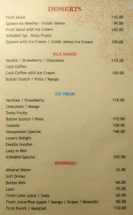 Surabhi Pride menu 5