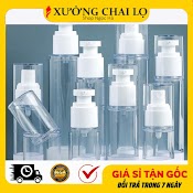 Chai Lọ Hút Chân Không 5Ml, 10Ml, 15Ml, 20Ml, 30Ml, 50Ml, 100Ml Siêu Rẻ Vỏ Đựng Serum, Sữa Rửa Mặt, Chiết Mỹ Phẩm