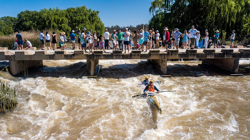 Paddlers taking part in the first day of the 2021 Fish River Canoe Marathon on Friday