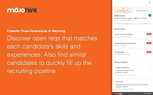 MojoHire In-App AI