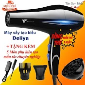 [Tạo Kiểu Siêu Đẹp] Máy Sấy Tóc Deliya Nóng Lạnh 2 Chiều Công Suất Lớn 2200W Tặng Kèm 5 Phụ Kiện Chuyên Nghiệp