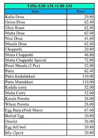 Keraliyam Kerala Mess menu 1