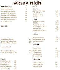 Aksay Nidhi Bakery menu 2