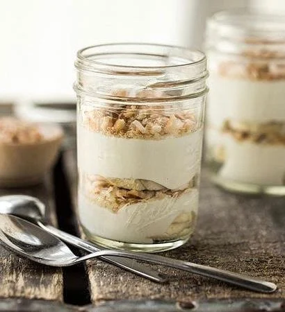 Banana Coconut Custard In A Jar