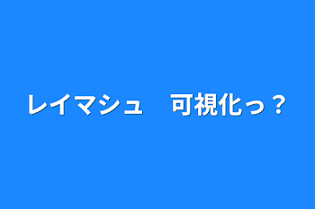 レイマシュ　可視化っ？