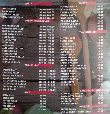 Laddu Gopal menu 