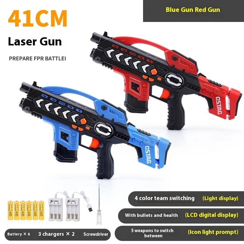 Pistola Laser Battle Gun Giocattolo per bambini Giochi di tiro interattivi per ragazzi Divertimento e sicurezza Assicurati un gioco entusiasmante Regalo perfetto