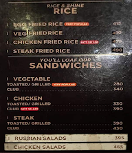 Yoko Sizzlers menu 1