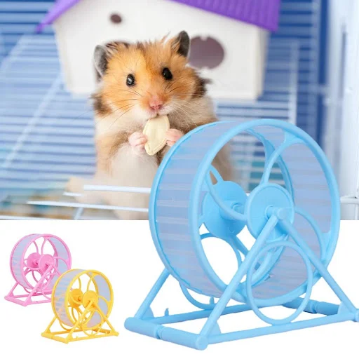 Sturdy Rat Exercise Running Wheels Plastic Hamster Exercise Toy Hamster Guinea Pig Exercise Toy Cage Accessories
