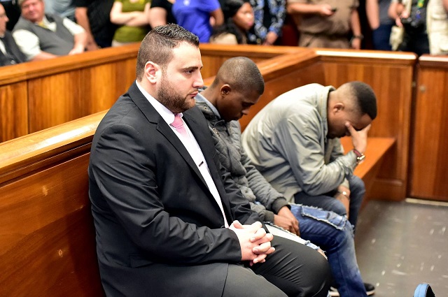 Port Elizabeth businessman Christopher Panayiotou is found guilty of the murder of his wife, Jayde, in the Port Elizabeth Hgh Courty in November 2017. Sinethemba Nemembe was found guiltyu of murder and robbery with aggravating circumstances, and Zolani Sibeko of conspiracy to murder.