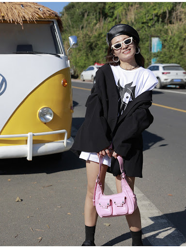 Title 10, Womens Locomotive Design One Shoulder Bag 2023...