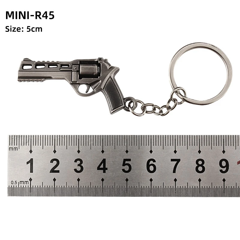 Alloy P92 Model G17 Sand Eagle Linker Wiel Sleutelhanger, Duurzaam Metaal, Ideaal voor Verzamelaars en Liefhebbers van Wapens
