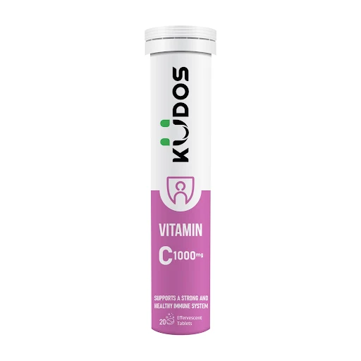 Viên sủi vitamin C KUDOS VITAMIN C WATERMELON 1000 mg giúp tăng đề kháng, sáng da, hương Dưa hấu mới lạ (20 viên/ tuýp).