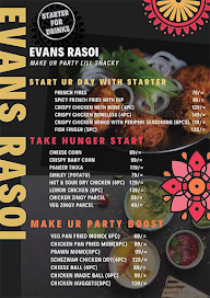 Evans Rasoi menu 5