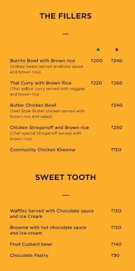 Community Cafe menu 8