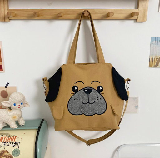 Title 6, Cute Cartoon Stereo Ears Puppy Canvas. Perfect ...