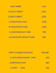 Cake Hub menu 1