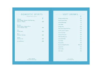 Blueline - The Promenade menu 