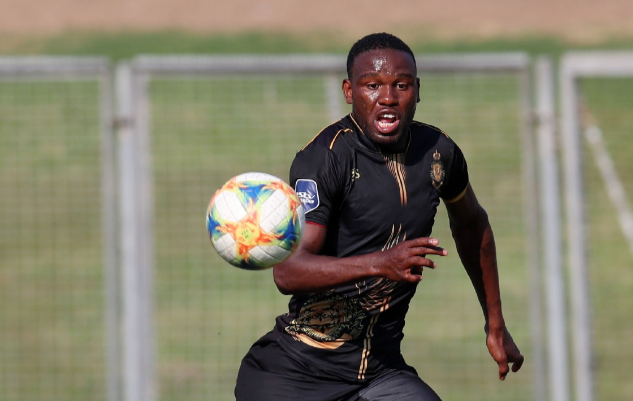 Victor Letsoalo of Royal AM during a DStv Premiership match between against Chippa United in September.